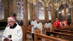 Pamaldos Jeruzalės Getsemanės bazilikoje 2026 03 29