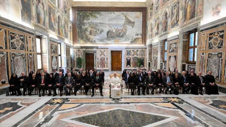 Leó pápa az USA Illinois állambeli polgármestereinek küldöttségével