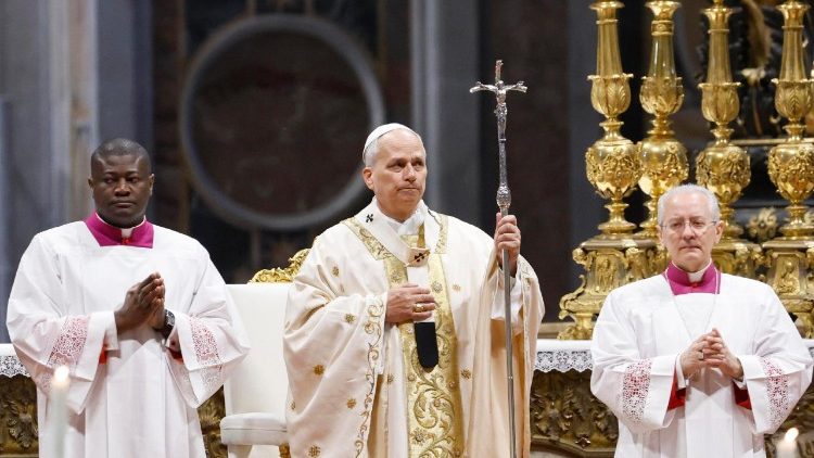 Леў XIV упершыню як Біскуп Рыма ўзначаліў Імшу Хрызма