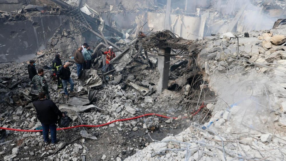 Aftermath of deadly Israeli airstrikes in Beirut 