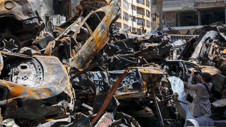 Beyrouth après les bombardements israéliens du 8 avril 