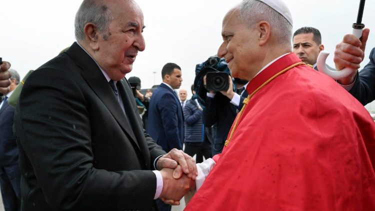 O Papa com o Presidente da Rep&uacute;blica Argelina