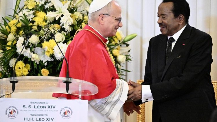 Pope visit President Cameroon Paul Biya speech