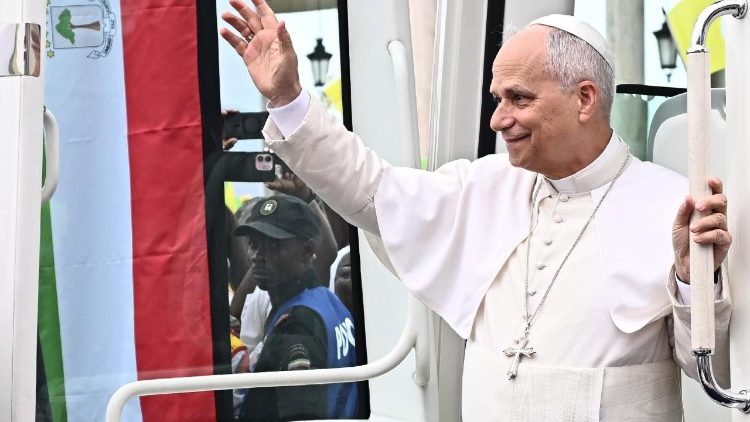 Léon XIV à Mongomo, Guinée éequatoriale