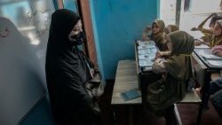 Girls at school in Afghanistan