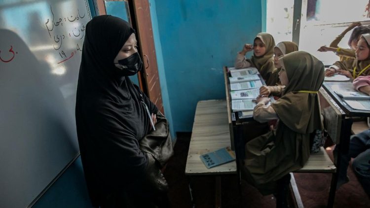 Girls at school in Afghanistan