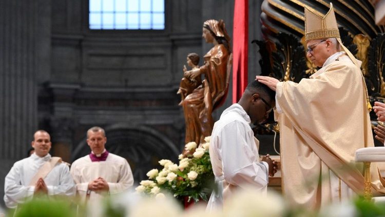 Pope Leo XI celebrates a Holy Mass with Priestly Ordinations