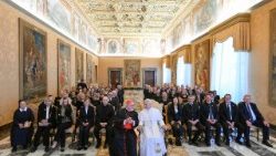 папата на срещата с фондация Едит-Хаберланд-Вагнер, 9 май 2026