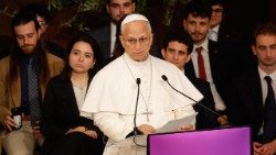 In seiner Rede sprach der Papst grundsätzliche Fragen an, die für Welt und Gesellschaft wichtig sind: Gerechtigkeit, Bildung, Umweltschutz und die Frage, wie wir leben wollen 