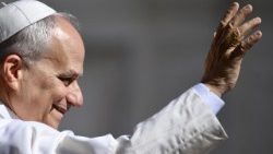 Lev XIV. při generální audienci 27. května 2026