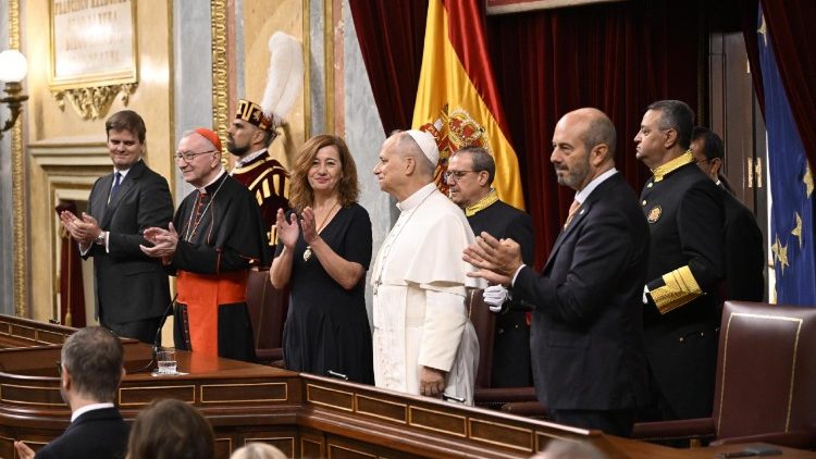Леў XIV у іспанскім парламенце