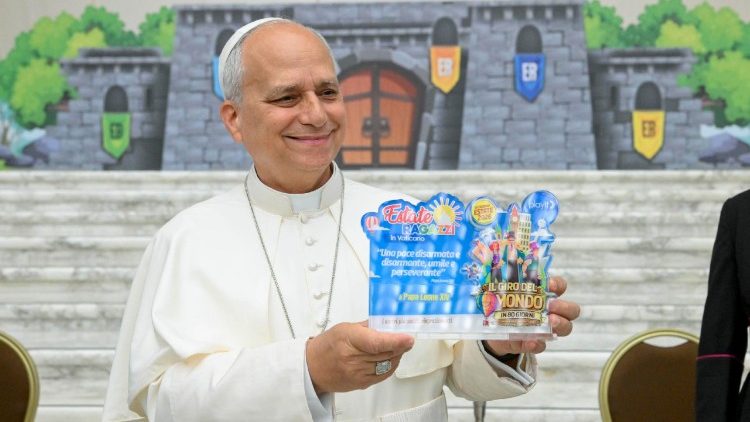 Lev XIV. na setkání s dětmi z Estate ragazzi