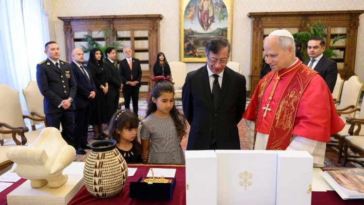 XIV. Leó pápa és a kolumbiai elnök