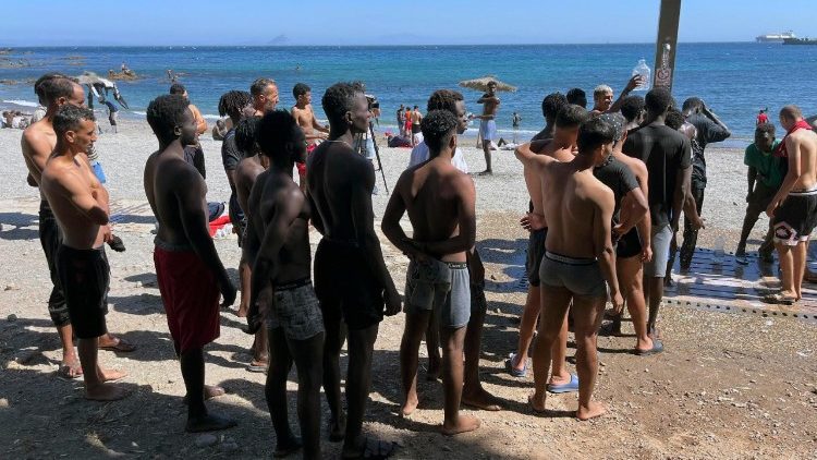 Aftermath of migrant crossing in Ceuta