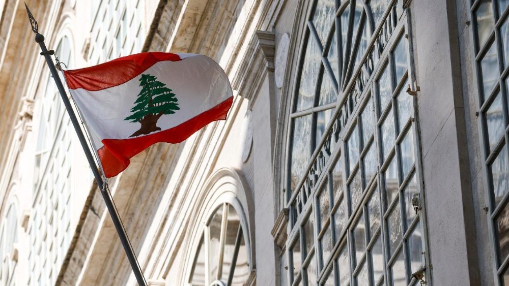 O presidente libanês Joseph Aoun chega ao Pátio de São Dâmaso para um encontro com o Papa Leão XIV, na Cidade do Vaticano, em 20 de agosto de 2026. ANSA/ANGELO CARCONI
