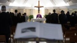 Le Pape à Sainte-Marthe, vendredi 8 mars 2019. 