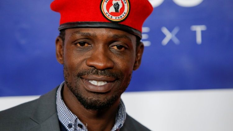 Der Herausforderer Bobi Wine auf einem Archivfoto