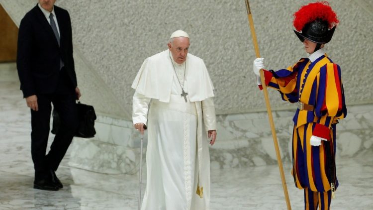 El Papa en el Aula Pablo VI del Vaticano