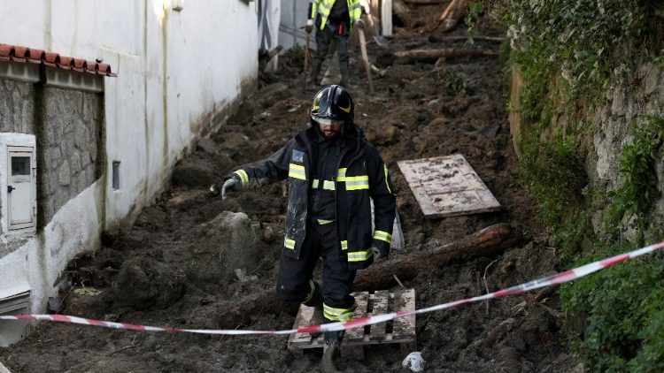 La frana a Casamicciola di Ischia (Napoli)