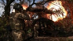 Ukraińscy żołnierze w okolicach Bachmutu