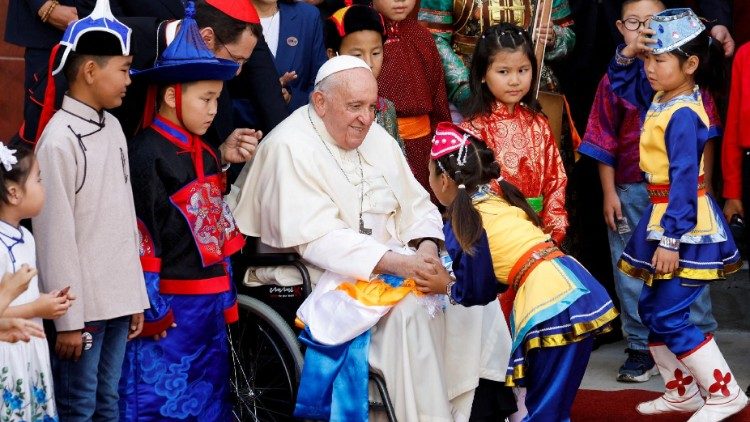 मंगोलिया के बच्चे