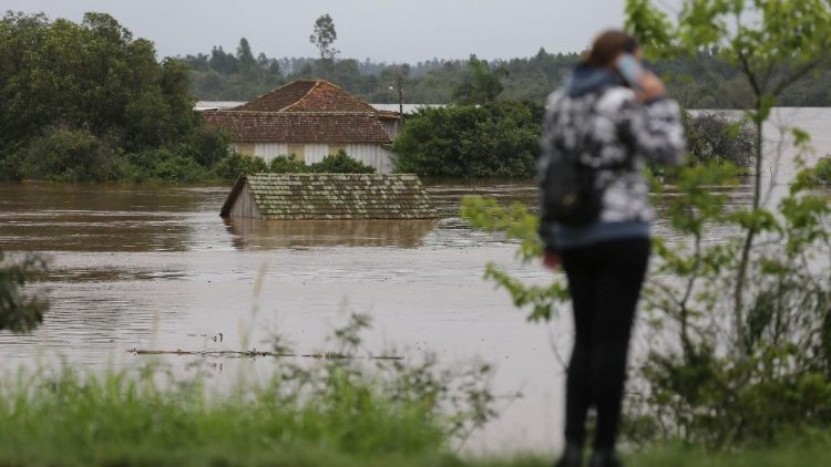 Ein Bild der Zerstörung auf in Bom Retiro in Rio Grande do Sul