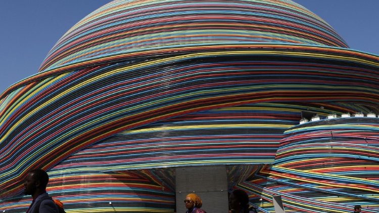 Structures at COP28 in Dubai