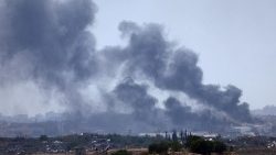 Rauch über dem Gaza-Streifen