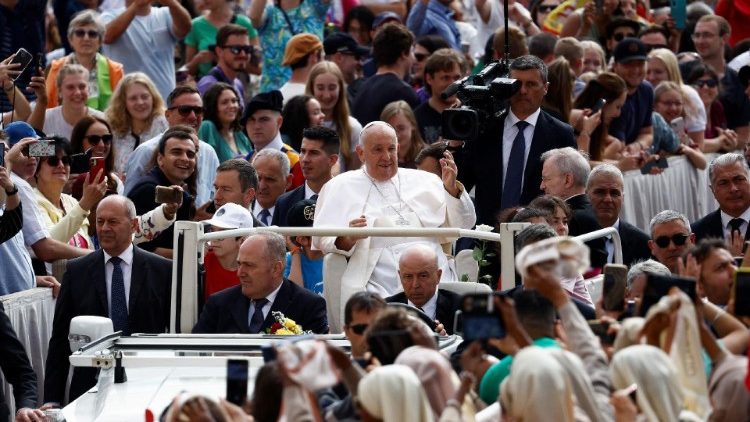 Папа Францішак падчас агульнай аўдыенцыі