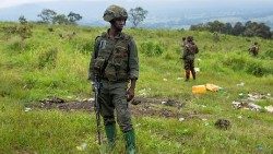 Kongo M23 Rebellen in Kibumba