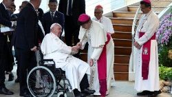 सन्त पापा फ्राँसिस का सिंगापुर  में स्वागत, 11.09.2024