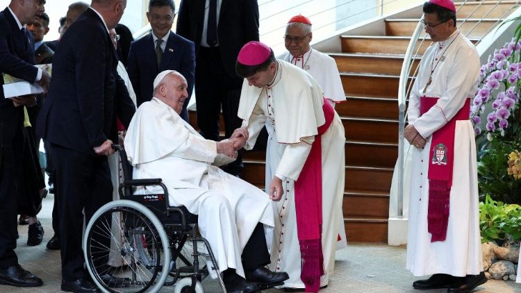 सन्त पापा फ्राँसिस का सिंगापुर  में स्वागत, 11.09.2024