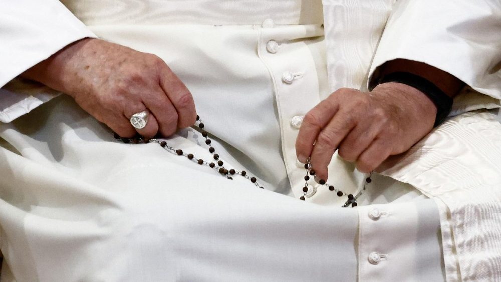Pope Francis holds prayers for peace, in Rome