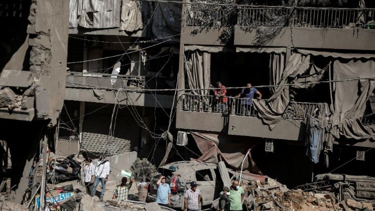 Aftermath of an Israeli air strike, in Beirut