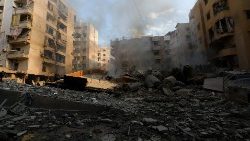 Aftermath of Israeli strikes on Beirut's southern suburbs