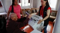 Early voting ahead of Sunday's presidential election, in Guayaquil