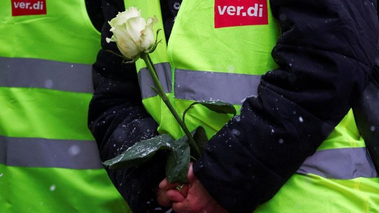 Gedenkmoment am Ort des Geschehens