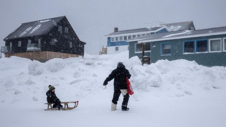 Schlittenspaß in Nuuk, der Hauptstadt Grönlands