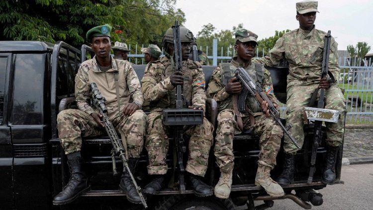 M23 Rebellen an einem Grenzübergang, Agenturbild vom 1.3.2025 