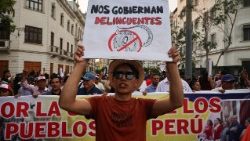 Protest gegen Kriminalität und Unsicherheit am Wochenende in Lima
