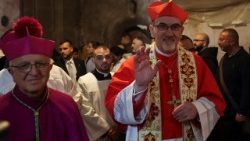 Kardinal Pizzaballa bei der Oster-Sonntagsmesse in Jerusalem