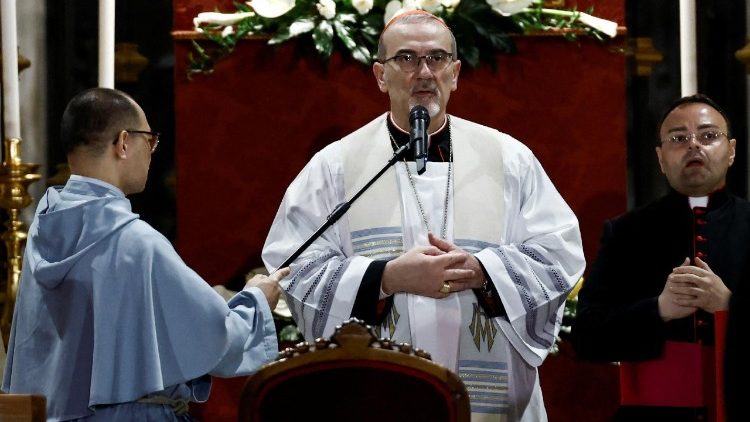 Prayer service at the Papal Basilica of Saint Mary Major, in Rome