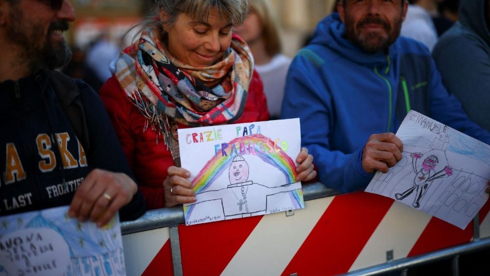 Pilger bei Santa Maria Maggiore