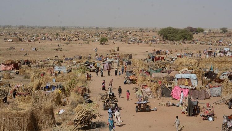 Displacement sites in Tawila, North Darfur, April 2025
