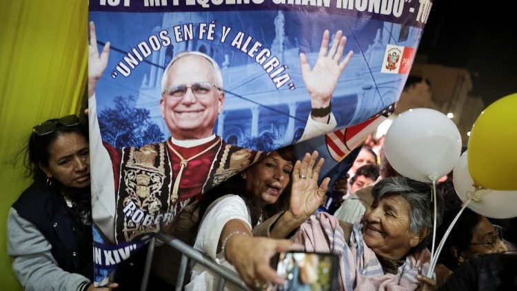 Faithful attend Mass at the Cathedral of Santa Maria de Chiclayo celebrating the appointment of Pope Leo XIV, in Chiclayo