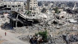 La ville de Khan Younès, dans le sud de la Bande de Gaza, presque rasée au sol. 