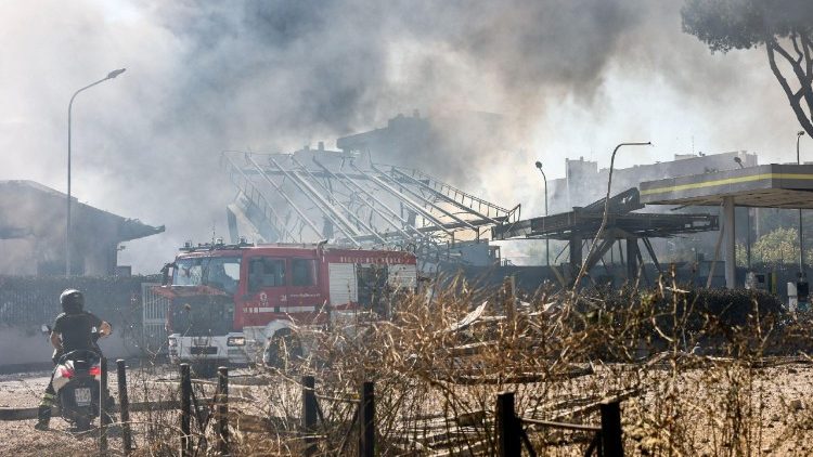 У Рыме адбыўся выбух на бензакалонцы