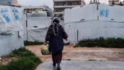 Distribuzione aiuti Onu ai profughi siriani, Al-Bardaqli, in Siria
