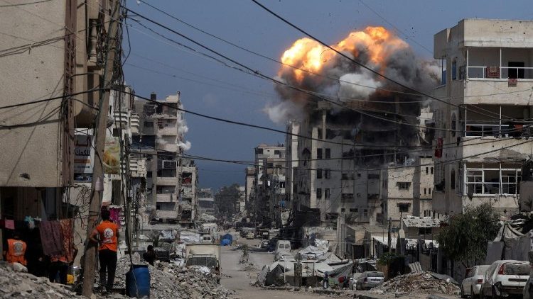 Aftermath of an Israeli strike in Gaza City