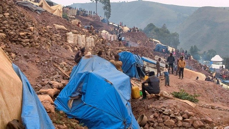 Goldmine in S&uuml;d-Kivu, im Osten des Kongo